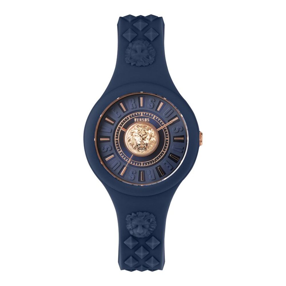 Versus Versace  Fire Island Silicone Watch Blue Womens